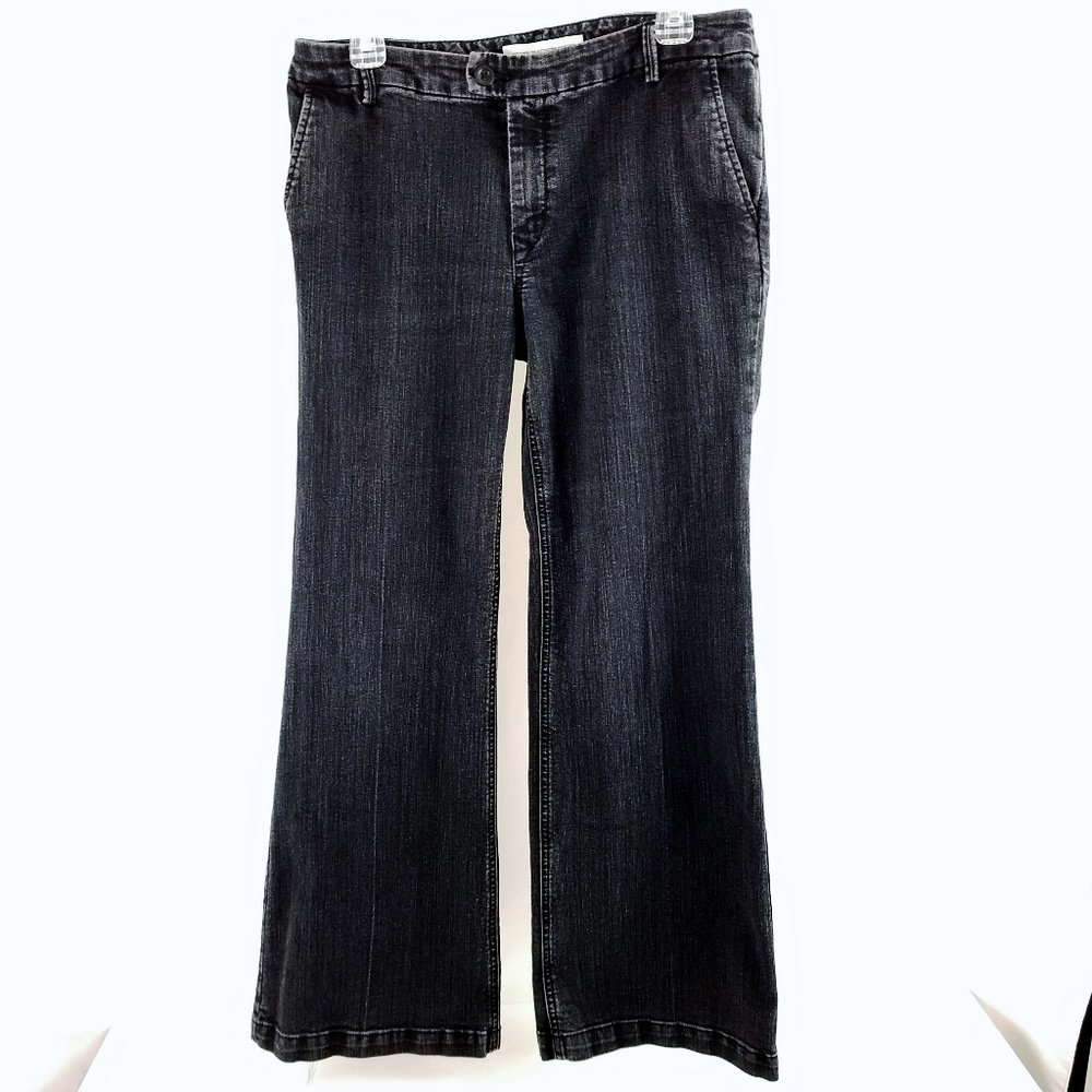 Chicos Platinum Denim Womens Sz 1 Ultimate Fit